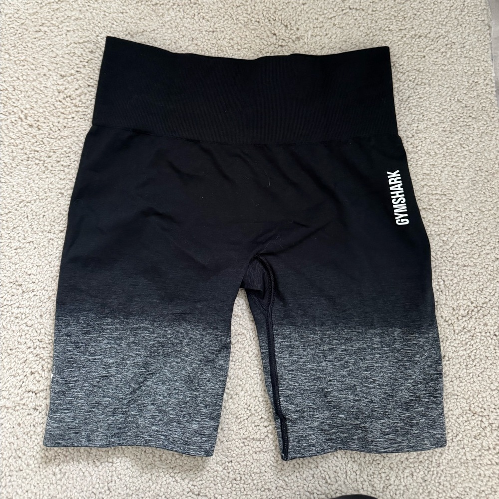 gymshark black ombré shorts